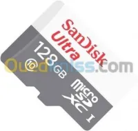 SanDisk Ultra Micro SD 128 Gb Carte Mémoire XC  Classe 10 UHS I - jusqu'a 100 Mbs
