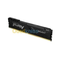 KINGSTON FURY BEAST - 8GO DDR4 - 1 BARRETTE 8GO - 3200MHZ CL36 - XMP 3.0 - AMDINTEL - BLACK