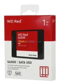 WESTERN DIGITAL RED SA500 - 1TO SSD SATA 2.5 - 6GBS - 560MBS - NAS 3D NAND - SYNOLOGY - BLACK 