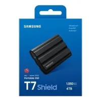 SAMSUNG SSD PORTABLE T7 SHIELD 4TO - DISQUE DURE EXTERNE - TYPE C- 1050 MOS - BLACK
