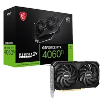 MSI GEFORCE RTX 4060 TI VENTUS 2X 8G OC - GDDR6 - 4K UHD - 160 W - 1440P - DUAL SLOT - BLACK