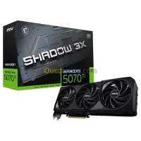 MSI GEFORCE RTX 5070 TI SHADOW 3X OC - 16 GDDR7 4K - DLSS4 - RAY RACING - REFLEX - STUDIO - BLACK 