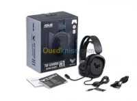 ASUS TUF GAMING H1 - CASQUE-MICRO SANS FIL - SURROUND 7.1 - USB-C - PC  CONSOL  MOBILES -NOIR 