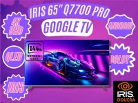 IRIS GAMING TV Q7700 PRO 65" - 4K 144Hz - GOOGLE TV - DOLBY - EYE CARE - MEMC - FIND MY REMOTE -HDMI