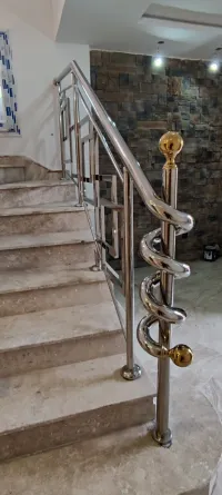 Rampe d'escalier en inox 