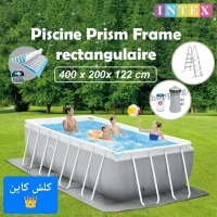 Piscine Prism Frame rectangulaire 400x200x122cm | INTEX