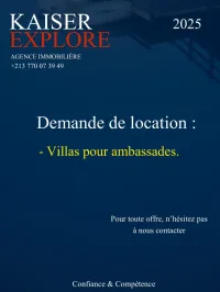 Cherche location Villa Alger Ben aknoun