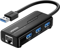 UGREEN Hub USB 3.0 Ethernet Adaptateur USB RJ45 Réseau Gigabit 1000 Mbps Compatible avec Mi Box 