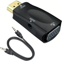 Adaptateur Convertisseur HDMI vers VGA HD 1080P + câble audio, connecteur plaqué Or Haute qualité