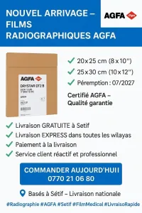  FILMS NUMÉRIQUES AGFA DISPONIBLES IMMÉDIATEMENT