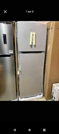 Réfrigérateur Brandt 410l inox nofrost 