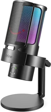 MICROPHONE FIFINE A8V PLUS RGB USB WITH 4 PATTERNS FOR STREAMING / PODCASTING NEW PROMO
