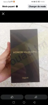 Honor Magic 6 Pro 12/256 GB  Blanc HonorMagic6Pro 12/256 GB Jamais Utilisee