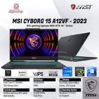 MSI CYBORG 15 A12VF I7 12650H 16GO DDR5 512GO SSD NVIDIA GEFORCE RTX4060 6GO NEUF SOUF EMBALLAGE