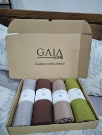 Drap housse 100% coton 2 places 180x200cm