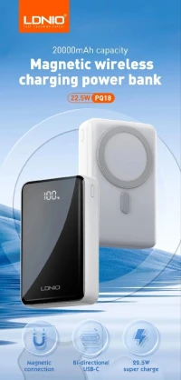 Ldnio power bank 20000 mah charge sans fil