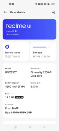 REALME GT NEO 2T