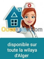طب-و-صحة-infirmiers-a-domicile-deplacement-avec-les-malades-dans-lambulance-أولاد-فايت-الجزائر