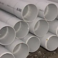 Tube en pvc blanc et gris pn4 pn6 pn10 pn16