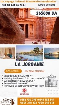 la jordanie voyage coup de coeur  pour le mois de mai 2024