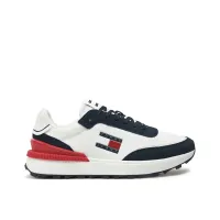 BASKETS TOMMY JEANS TJW TECH RUNNER ESS HOMME BLEU