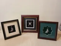 3 petits tableaux décor khindjar 