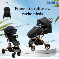 Poussette valise avec cache pieds | Kidilo