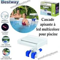Cascade Apaisante à Led Multicolore Pour Piscine Bestway 