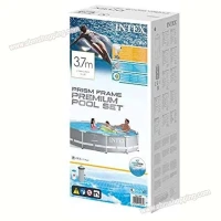 Piscine Ronde 366*76 cm à cadre métallique avec une pompe de filtration  Intex