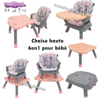 Chaise haute 6 en 1 pour bébé – Mini pouce