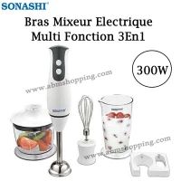 Garantie produit 2 ans Bras Mixeur Electrique Multi Fonction 3 En 1 | SONASHI