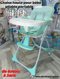 Chaise haute pour bébé pliable portable | Mattia (F) 