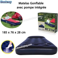 Matelas Gonflable Avec Pompe à Pied 185.76.28cm  Bestway