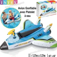 Avion Gonflable avec Pistolet à Eau  Intex