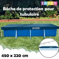 Bâche de protection pour piscine tubulaire 450x220cm | INTEX