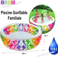 Piscine Gonflable Familiale 229*56 cm Intex