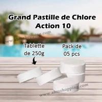 Grand Pastille Chlore Action 10 Tablette de 250g Pack de 05 pcs (F) 