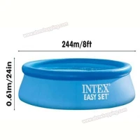 Piscine autoportante Easy Set 244*61 cm avec Pompe De filtration  Intex