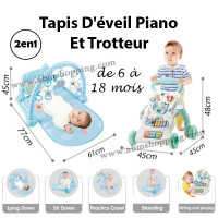 produits-pour-bebe-tapis-deveil-avec-piano-et-trotteur-2-en-1-bordj-el-kiffan-alger-algerie