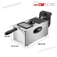 Friteuse en Acier Inoxydable 3 L -Clatronic