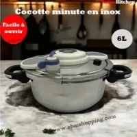 Cocotte minute en inox 6 L | SWISS KITCHEN