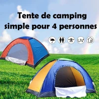 Tente de camping simple 4 personnes