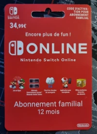 Abonnement familial Nintendo Switch 