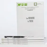 Impression mémoire tarifs étudiants 