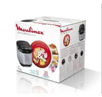 Machine à pain Moulinex PAIN ET DÉLICE 1KG 20 PROGRAMMES AUTOMATIQUES INOX OW240E30