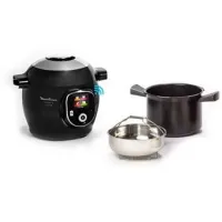 moulinex COOKEO+ CONNECT MULTICUISEUR INTELLIGENT 6 PROGRAMMES, 200 RECETTES 6L NOIR CE867810