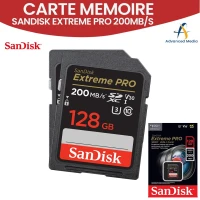 Carte mémoire SanDisk Extreme PRO jusqu'à 200 Mo/s 32Go / 64Go / 128Go
