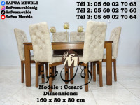 tables-طاولة-غرفة-طعام-أنيقة-مصنوعة-من-خشب-الزان-الفاخر-ذات-بسعر-حصري-baraki-bir-el-djir-alger-oran-algerie