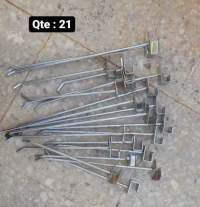Lot de 450 perroquets pour panneaux rainures et baguettes 