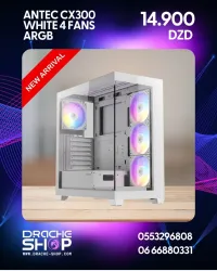 Boitier Antec CX300 White 4 Fans ARGB